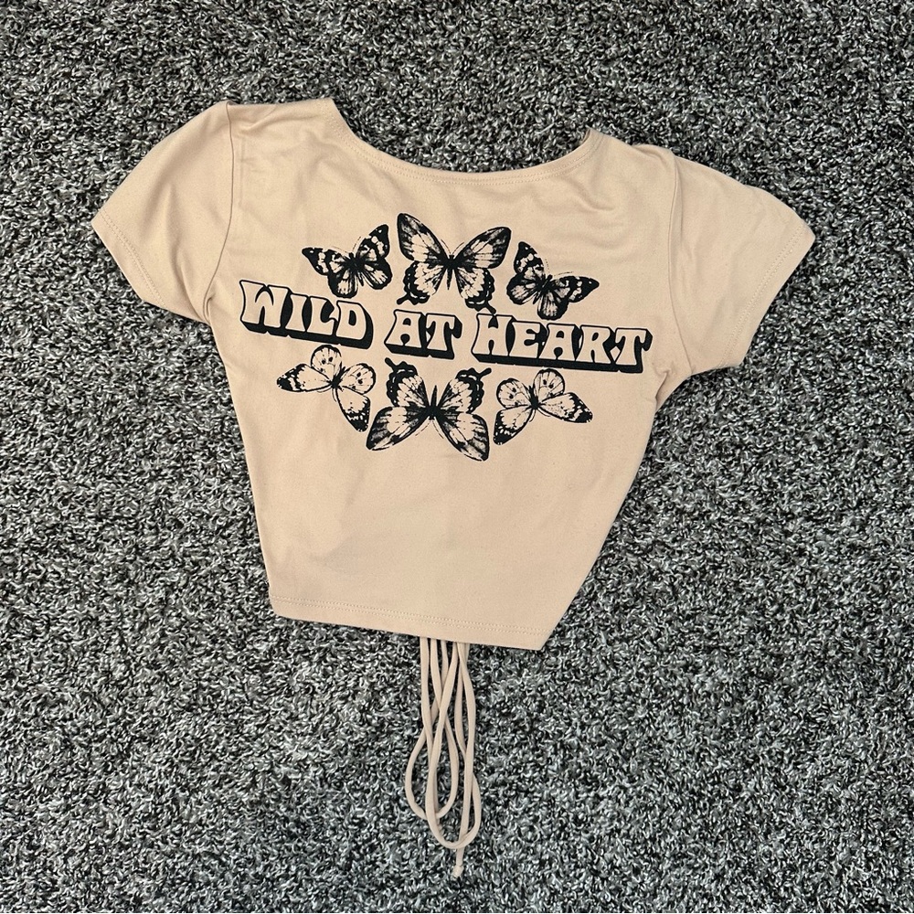 Wild at Heart Butterfly Crop Top